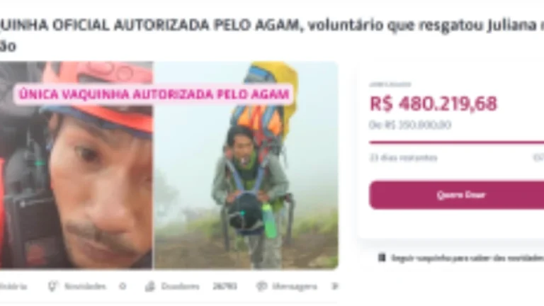 Brasileiros acumulam vaquinha de R$ 400 mil ao voluntário que resgatou Juliana Marins