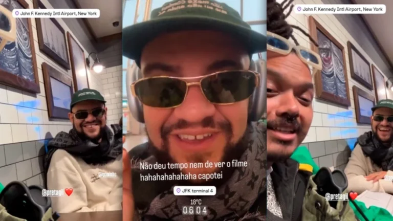 Gominho desembarca nos EUA para passar férias ao lado de Preta Gil