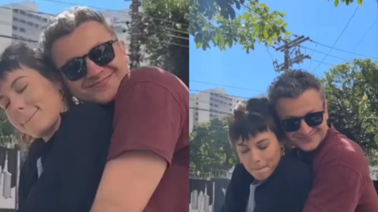 Tá rolando? Lucas Lima, ex de Sandy, surge agarrado com mulher e agita a web