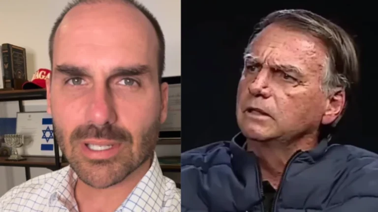 Eduardo Bolsonaro ofende o pai após ser chamado de imaturo em entrevista: Vai…”