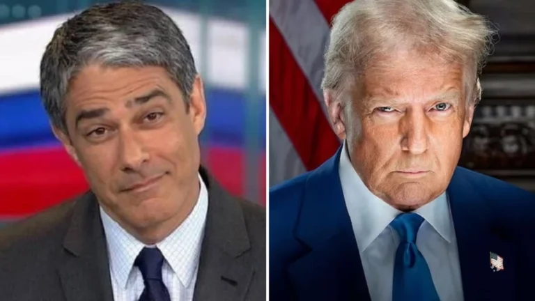 Vídeo: William Bonner “zomba” Donald Trump no Jornal Nacional e gera reações
