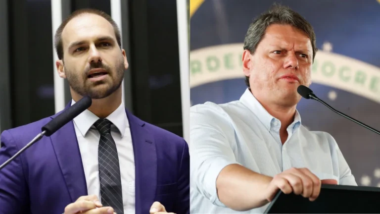 Eduardo Bolsonaro ataca Tarcísio e pode fortalecê-lo, dizem aliados