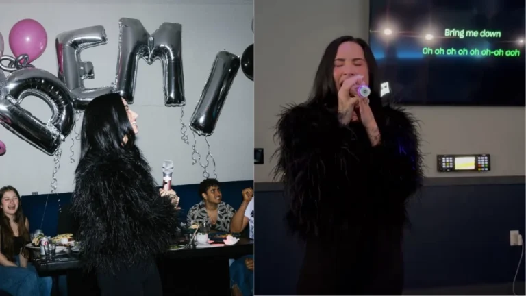Demi Lovato celebra aniversário cantando “Wicked” em karaokê; assista