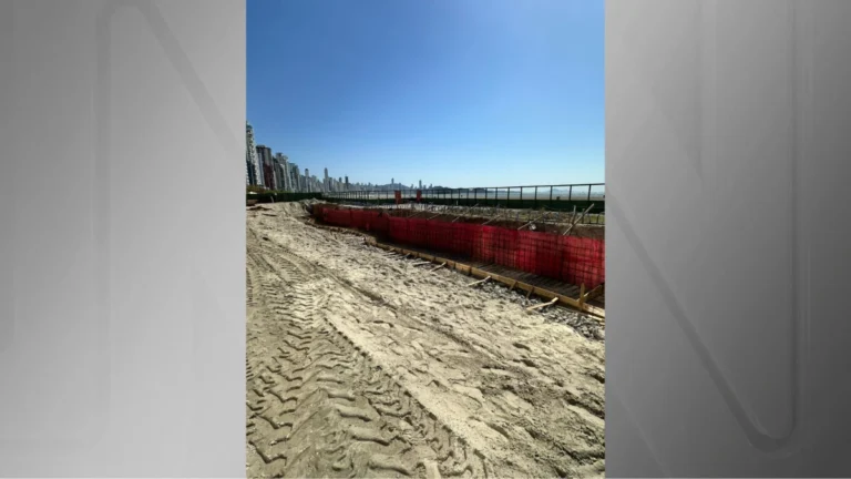 Com risco de praia colapsar, Balneário Camboriú construirá “muro invisível”