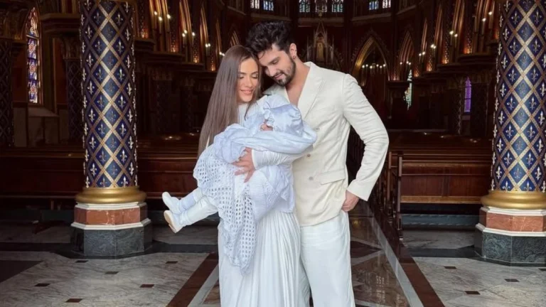 Luan Santana e Jade Magalhães batizam a 1ª filha, Serena, em Portugal