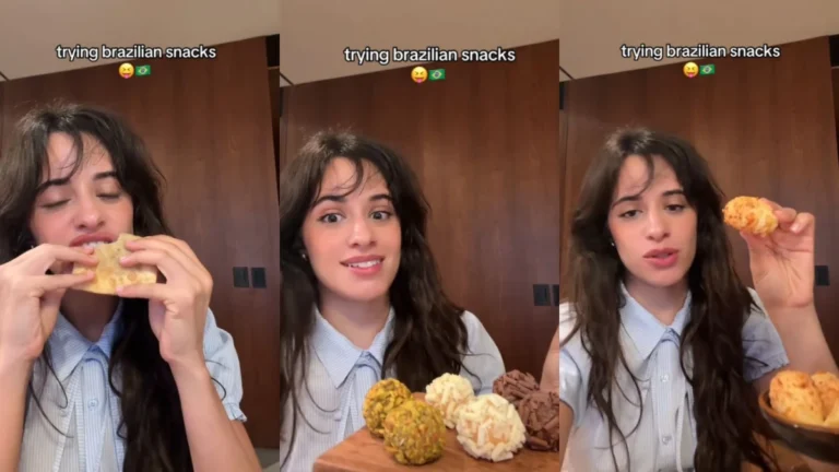 Camila Cabello prova comidas brasileiras: “Não consigo parar de comer”