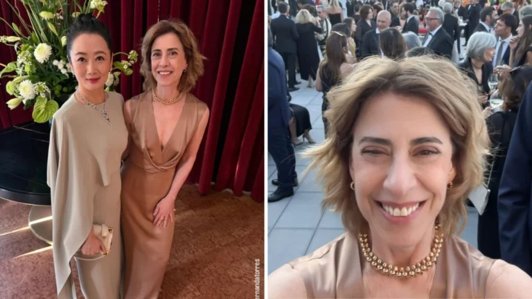 Em Veneza, Fernanda Torres posa com Zhao Tao e se despede do festival