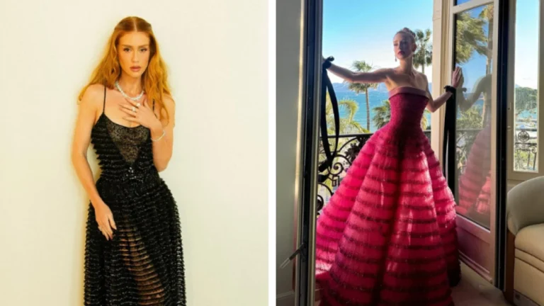 Marina Ruy Barbosa homenageia Giorgio Armani e relembra looks do estilista
