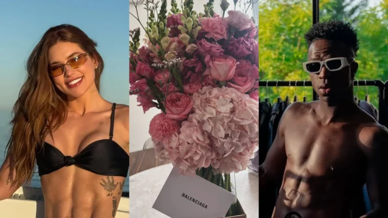 Em meio a boatos de romance com Vini Jr, Virginia recebe buquê de flores