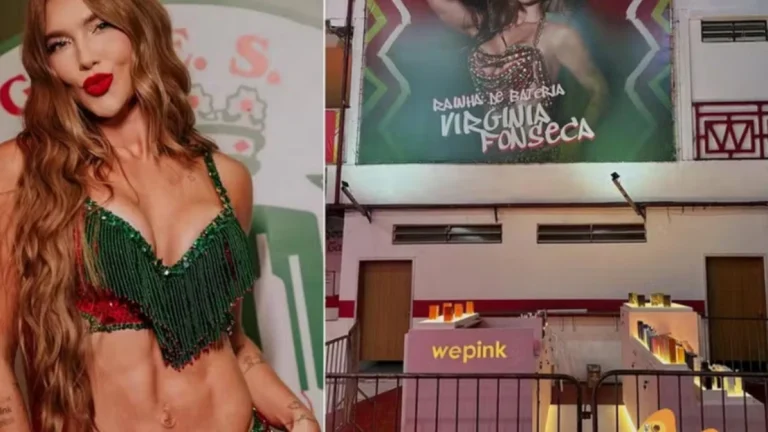 Quiosque com marca de Virginia instalado na quadra da Grande Rio gera polêmica nas redes sociais