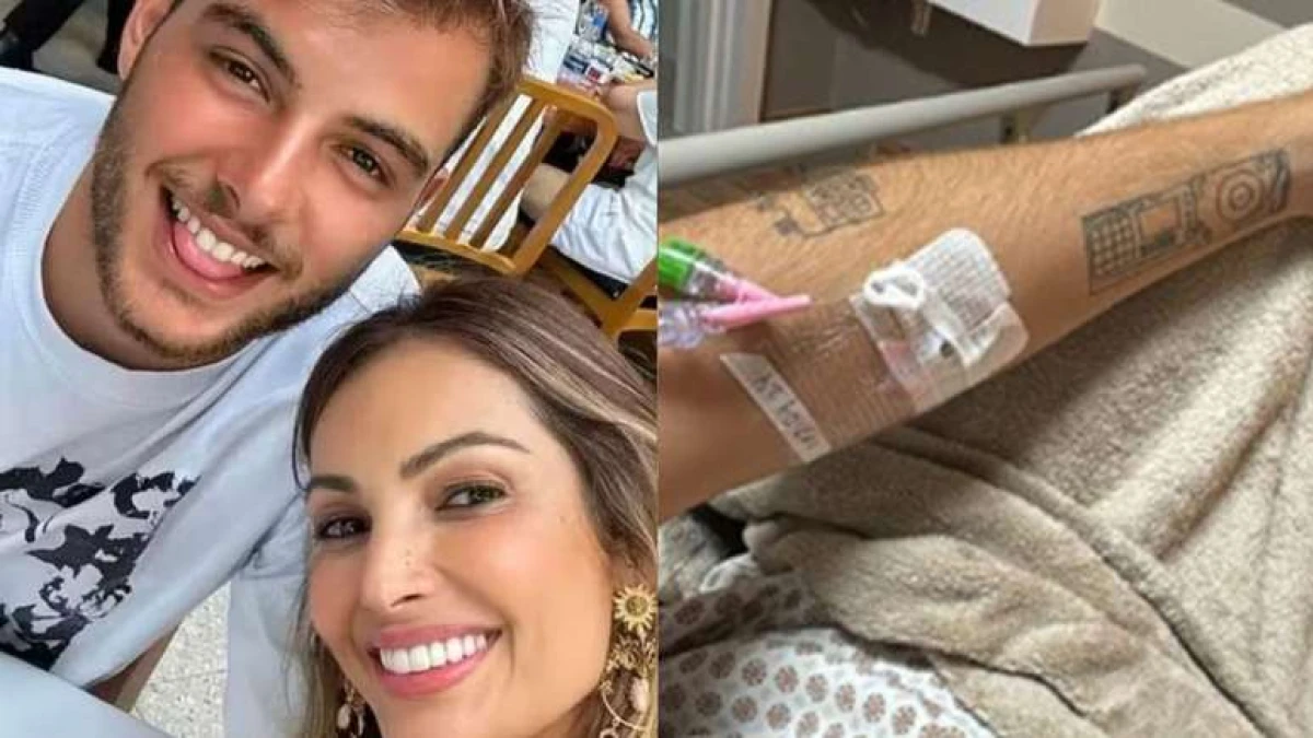 » Em tratamento, filho de Patrícia Poeta surge no hospital com os pais ...