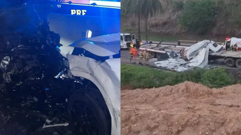Engavetamento deixa 1 morto na Dutra após perseguição policial na contramão