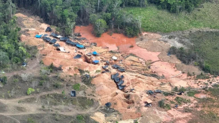 PF encontra garimpo com valas de 15 metros de profundidade no Amapá