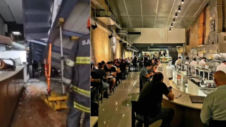 Desabamento em restaurante que Fogaça é chef: veja o antes e depois