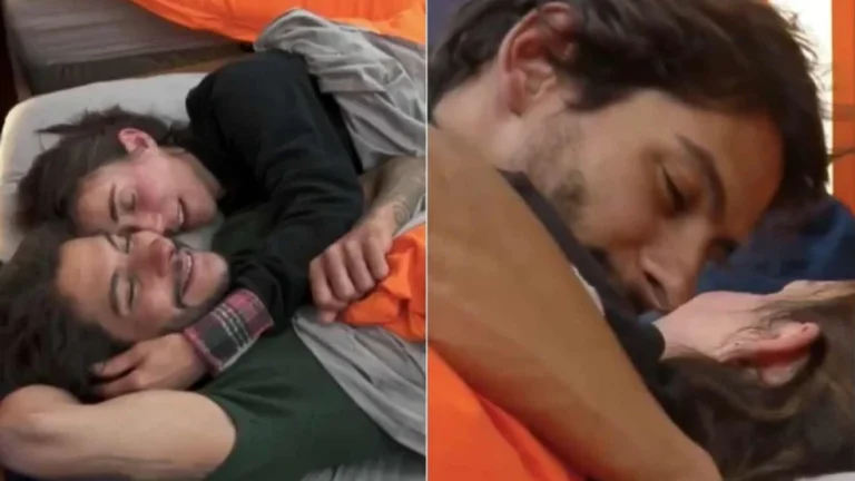 “A Fazenda”: Michelle Barros e Shia deitam abraçados e quase se beijam