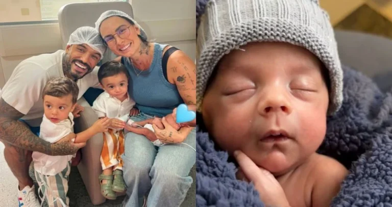 Clara Maia mostra rosto do filho prematuro que está há dois meses na UTIN