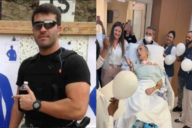 Vídeo: Após 8 meses, policial baleado em helicóptero deixa o CTI e dá passo decisivo na recuperação