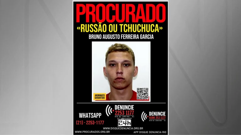 Membro do CV, traficante “Russão” é procurado no Rio de Janeiro