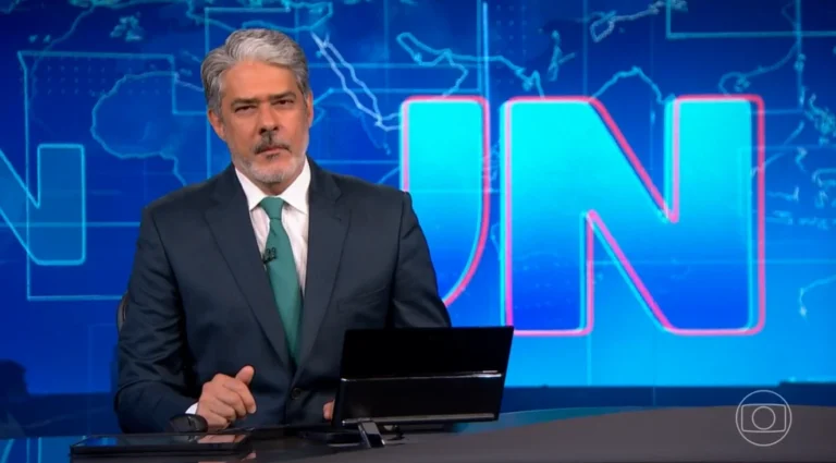 Passagem de bastão de William Bonner para Tralli dura 20 minutos no “JN”