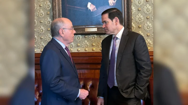 Mauro Vieira e Marco Rubio negociam tarifas em Washington nesta quinta (13)