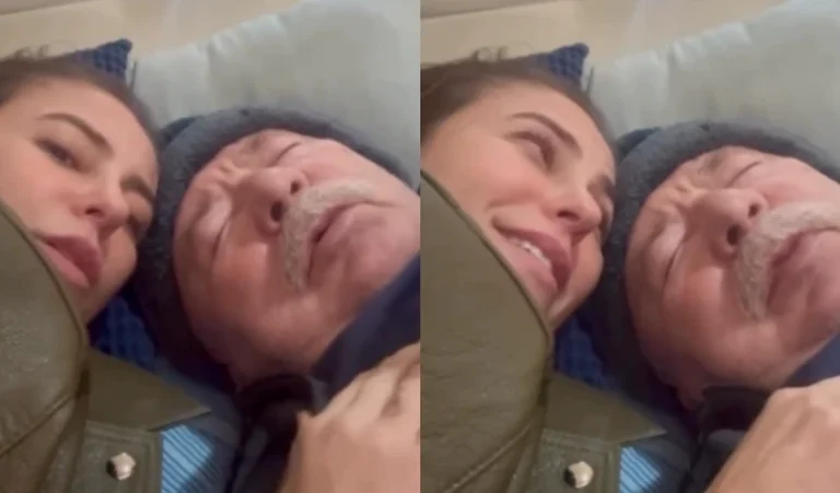Paolla Oliveira exibe momento emocionante com o pai, que enfrenta momento delicado de saúde