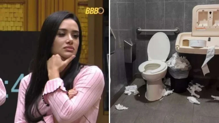 BBB26: Que nojo! Brothers se irritam com sujeira no banheiro: Todo mijado