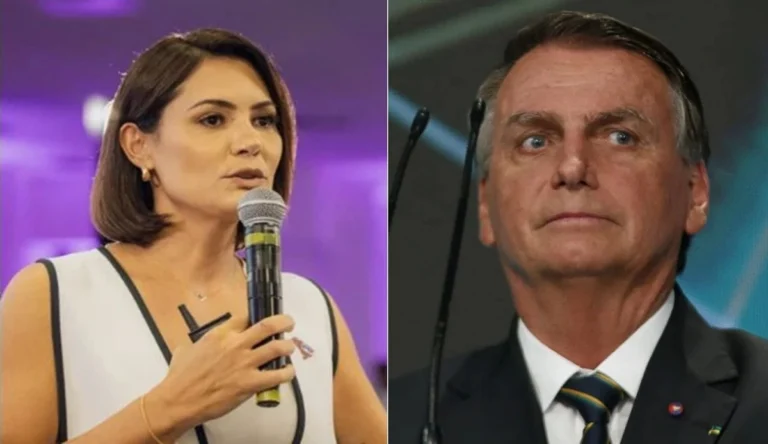Michelle quebra protocolo e comenta sobre ida de Jair Bolsonaro para Papudinha: “Continuo”