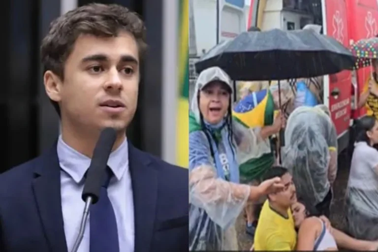 Chega informação sobre mulher atingida por raio em manifestação de Nikolas Ferreira