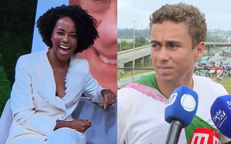 Web não perdoa e questiona sorriso de Maju após reportagem sobre raio