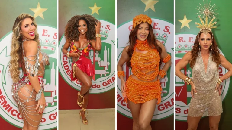 Sem Virginia, musas participam de ensaio da Grande Rio; veja fotos