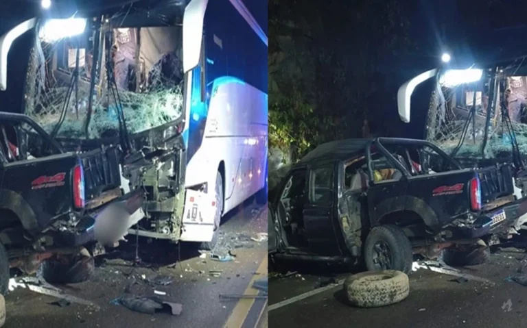Ônibus com dezenas de passageiros colide com caminhão e deixa vítimas em SP