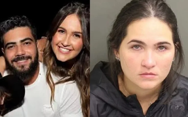 Polícia algema esposa de Henrique em casa antes de levá-la presa