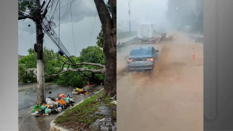 Temporal deixa ruas alagadas e causa transtornos na Grande SP; veja