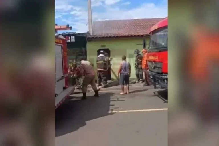 Casa pega fogo e duas crianças ficam feridas em Mato Grosso do Sul
