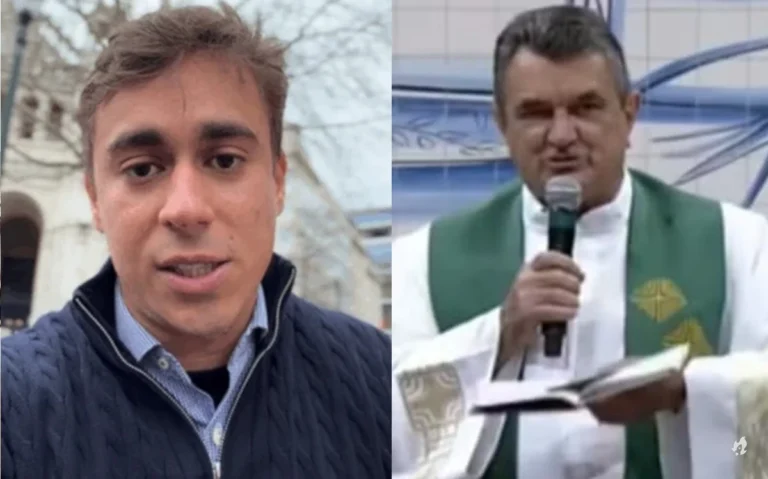Nikolas Ferreira reage a padre que criticou caminhada e web pega fogo