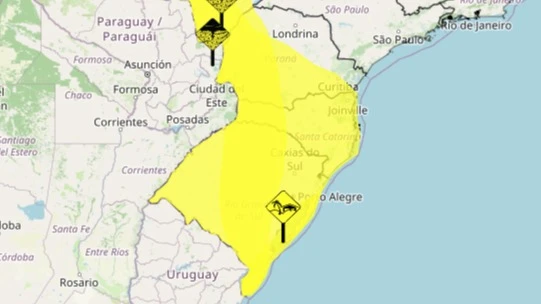 Ciclone extratropical avança pelo Sul do país nesta quinta-feira (16)
