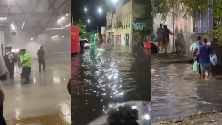 Vídeos: fortes chuvas alagam ruas do Rio; previsão é de novos temporais