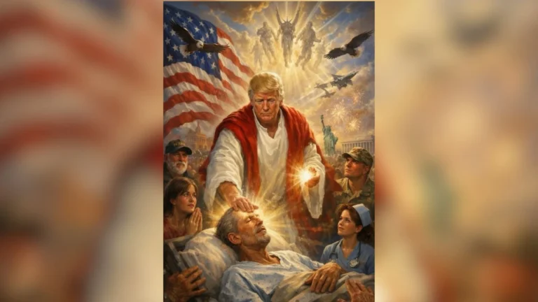 Trump diz que imagem que o retrata como Jesus seria dele como médico