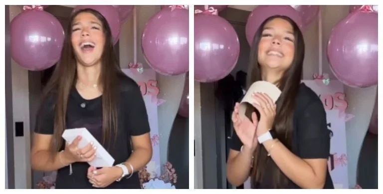 Maria Sophia, neta de Leonardo, ganha iPhone como presente de 15 anos