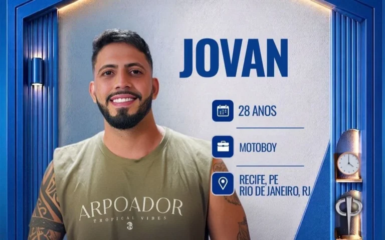 “Casa do Patrão”: conheça Jovan Nascimento, participante do reality