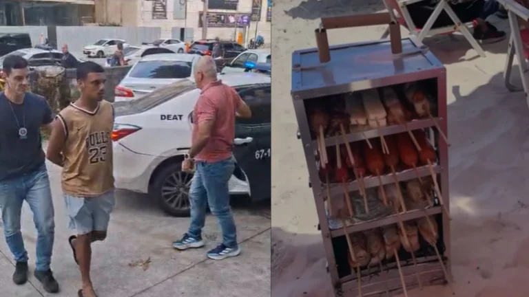 Turista britânica perde R$ 10 mil ao comprar espetinho em Copacabana