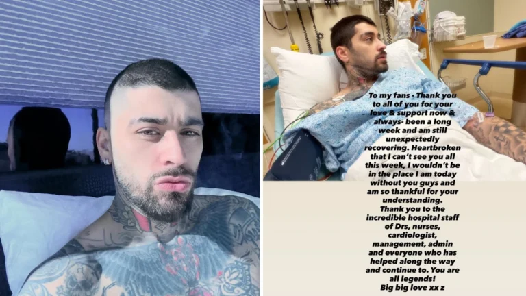 Zayn Malik surpreende fãs ao relatar internação dias antes de show; veja