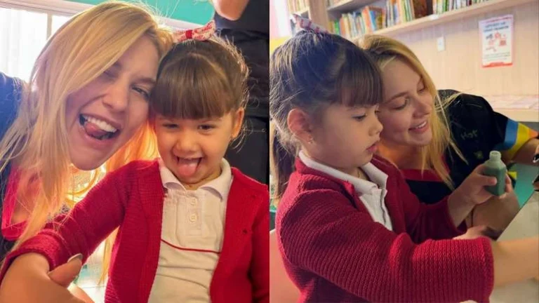 Virginia se emociona em apresentação escolar de Maria Alice e ganha interação de Vini Jr.