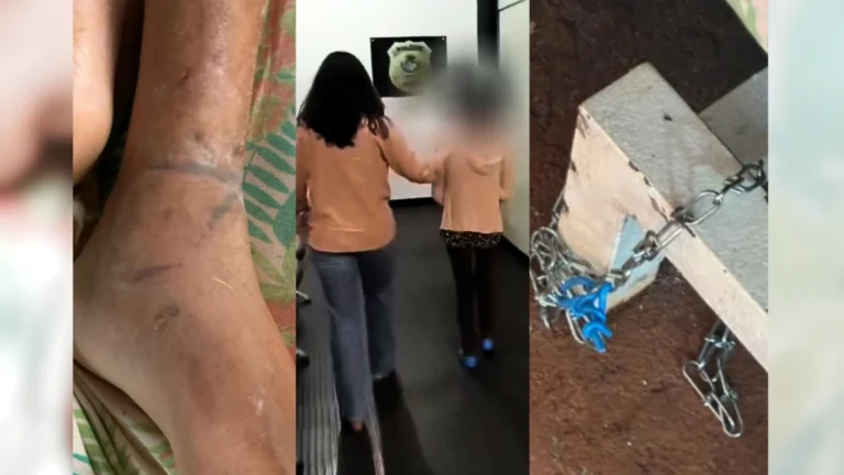 Mãe é presa após manter filho acorrentado e sob tortura em Goiás