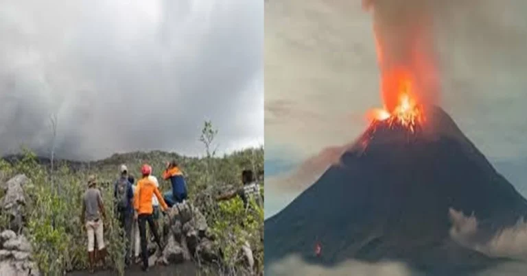 Vulcão entra em erupção na e deixa três mortos