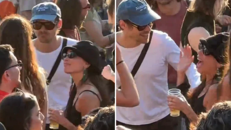 Harry Styles e Zoë Kravitz são flagrados dançando juntos em festa; veja