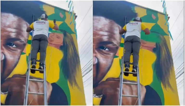 Virginia é retirada de mural da Copa após término com Vini Jr.
