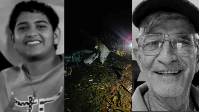 Avô e neto morrem em queda de avião na zona rural de Goiás