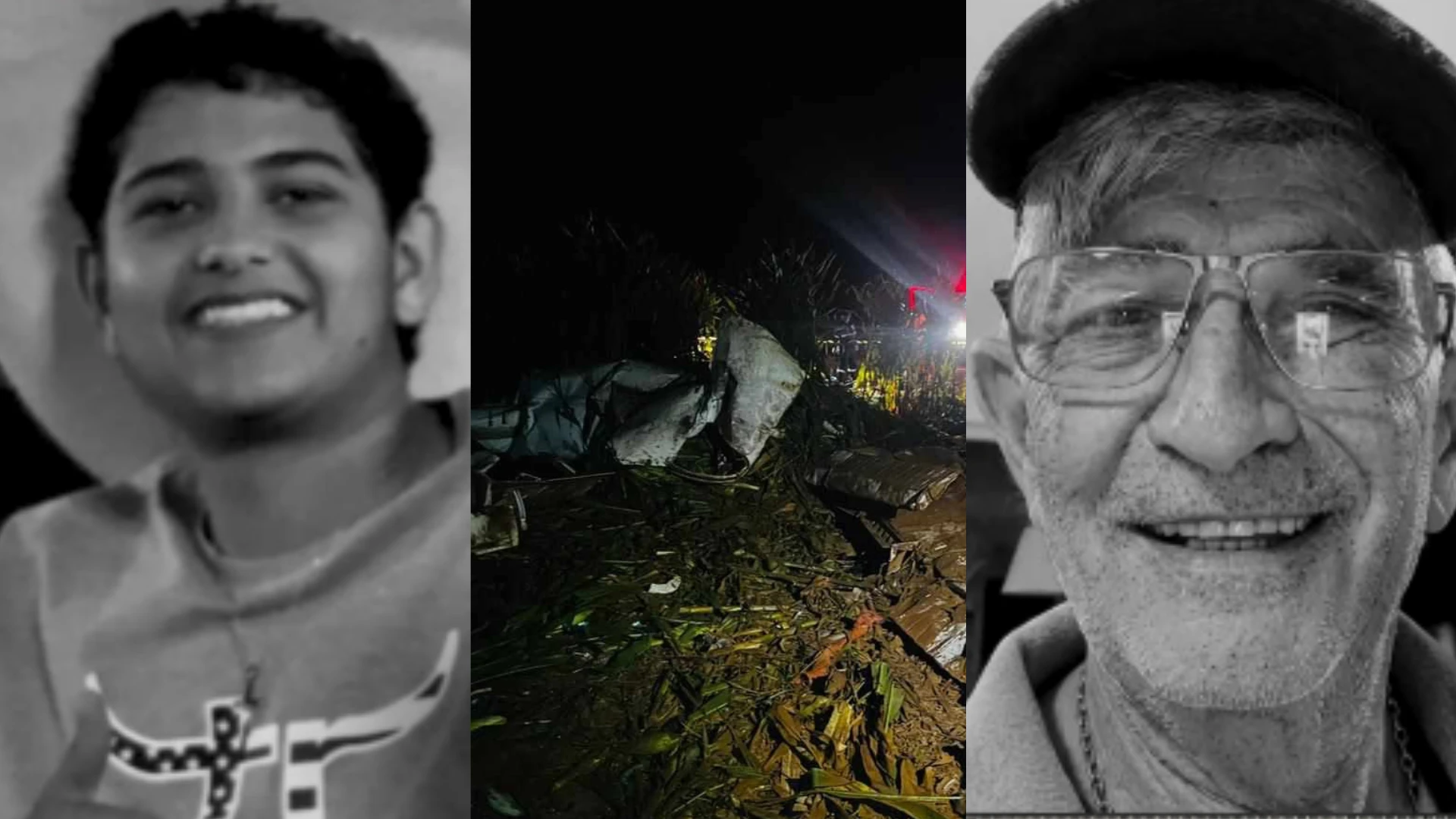 Avô e neto morrem em queda de avião na zona rural de Goiás