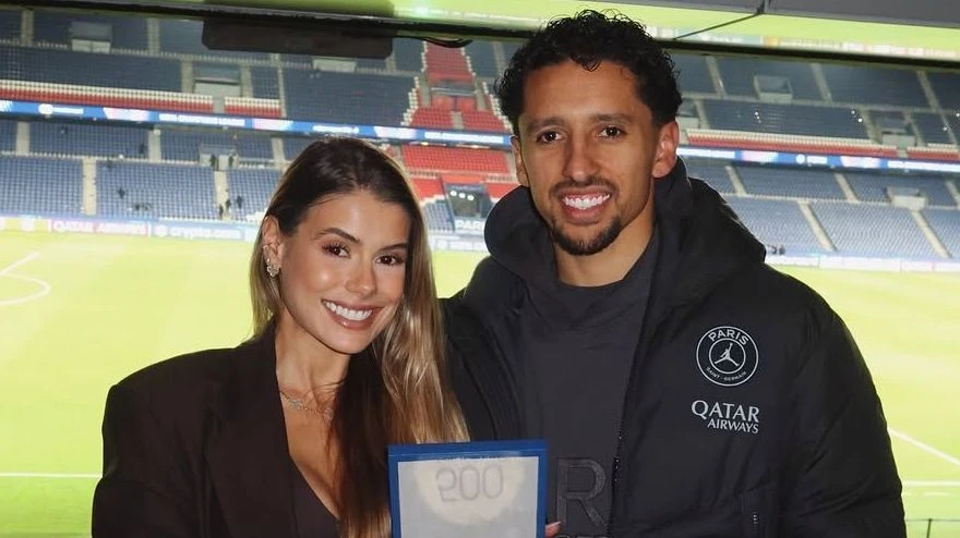 Carol Cabrino compartilha registro raro ao lado de Marquinhos antes da Copa